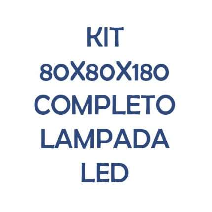 80x80x180 Led kit grow box completo