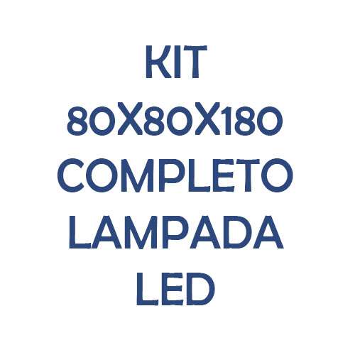 80x80x180 led 80x80x180 Led kit grow box completo