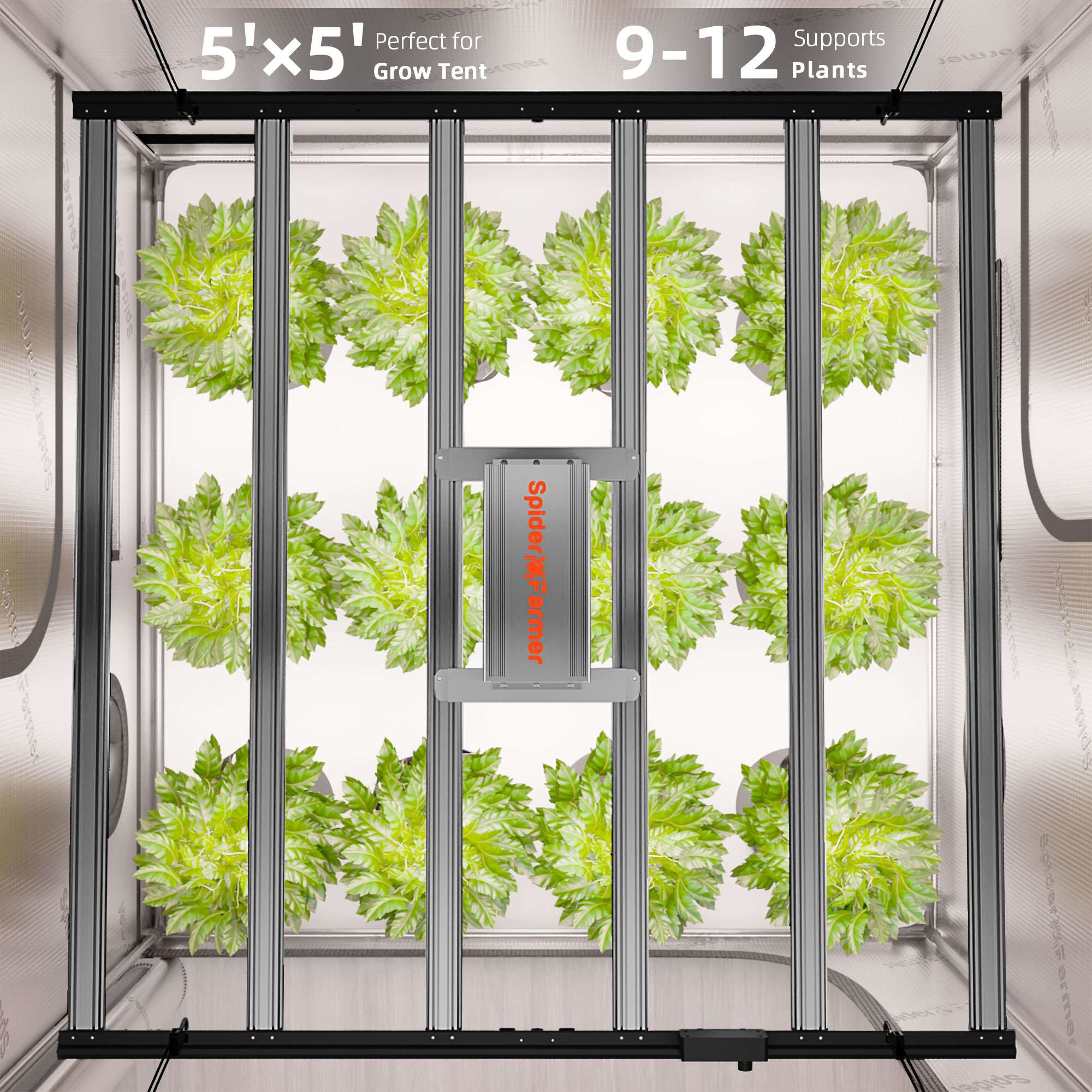 150×150×200 cm G8600 800W ( con controller smart) Grow Kit - Spider farmer - immagine 8