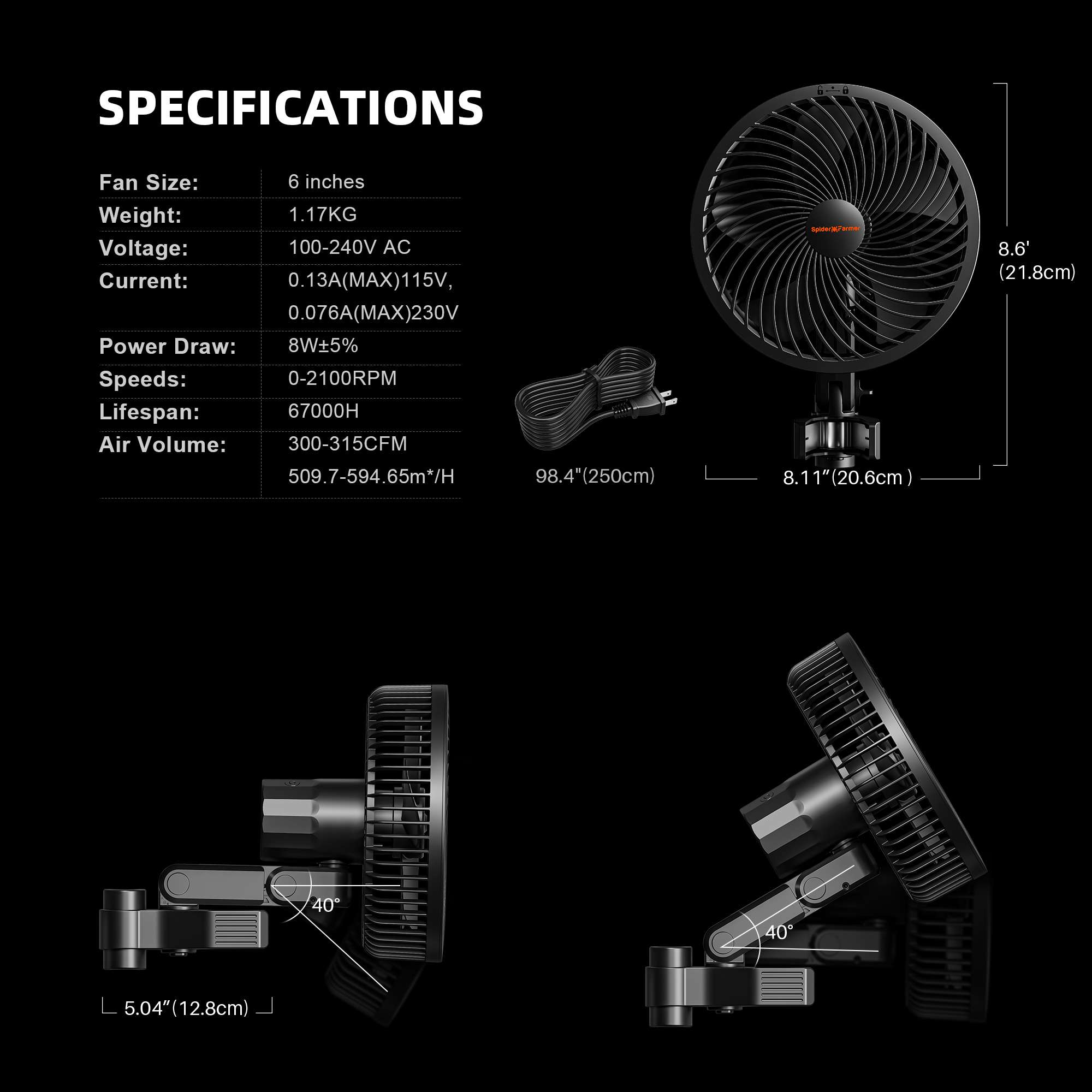 70x140x200cm SE4500 320W (con controller smart) Grow Kit – Spider farmer - immagine 5