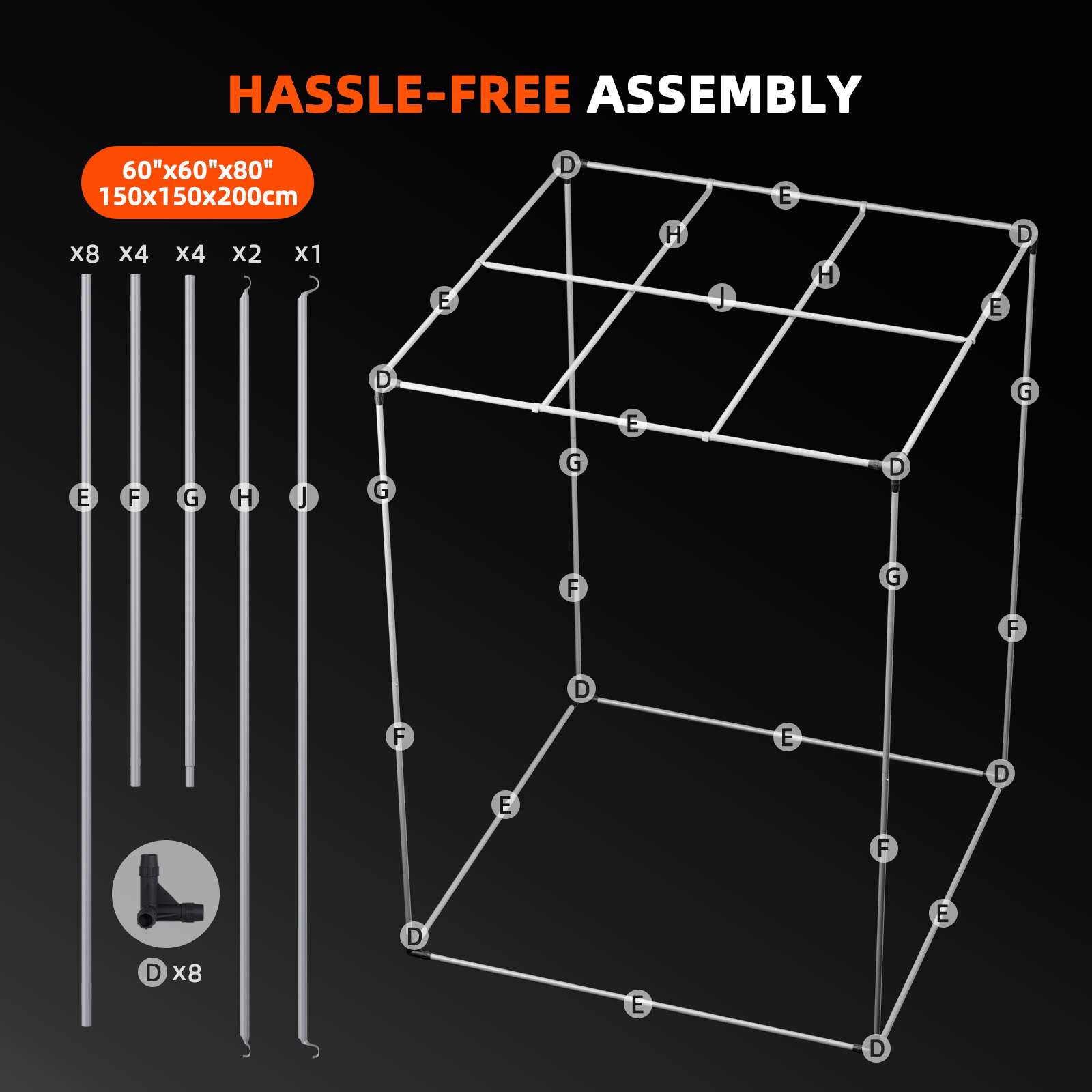 150×150×200 cm G8600 800W ( con controller smart) Grow Kit - Spider farmer - immagine 5