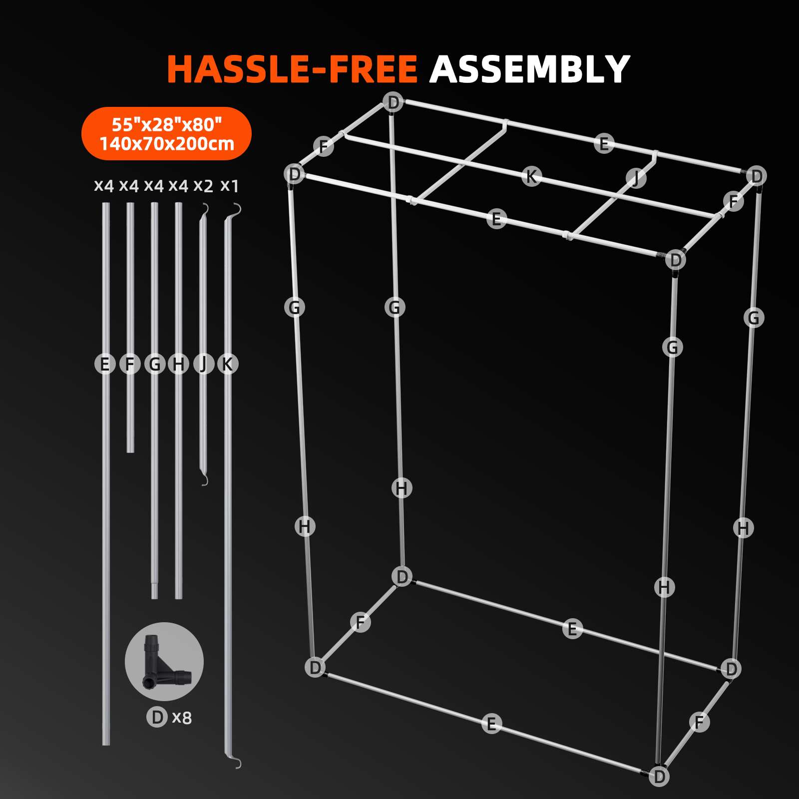 70x140x200cm SE4500 320W (con controller smart) Grow Kit – Spider farmer - immagine 2