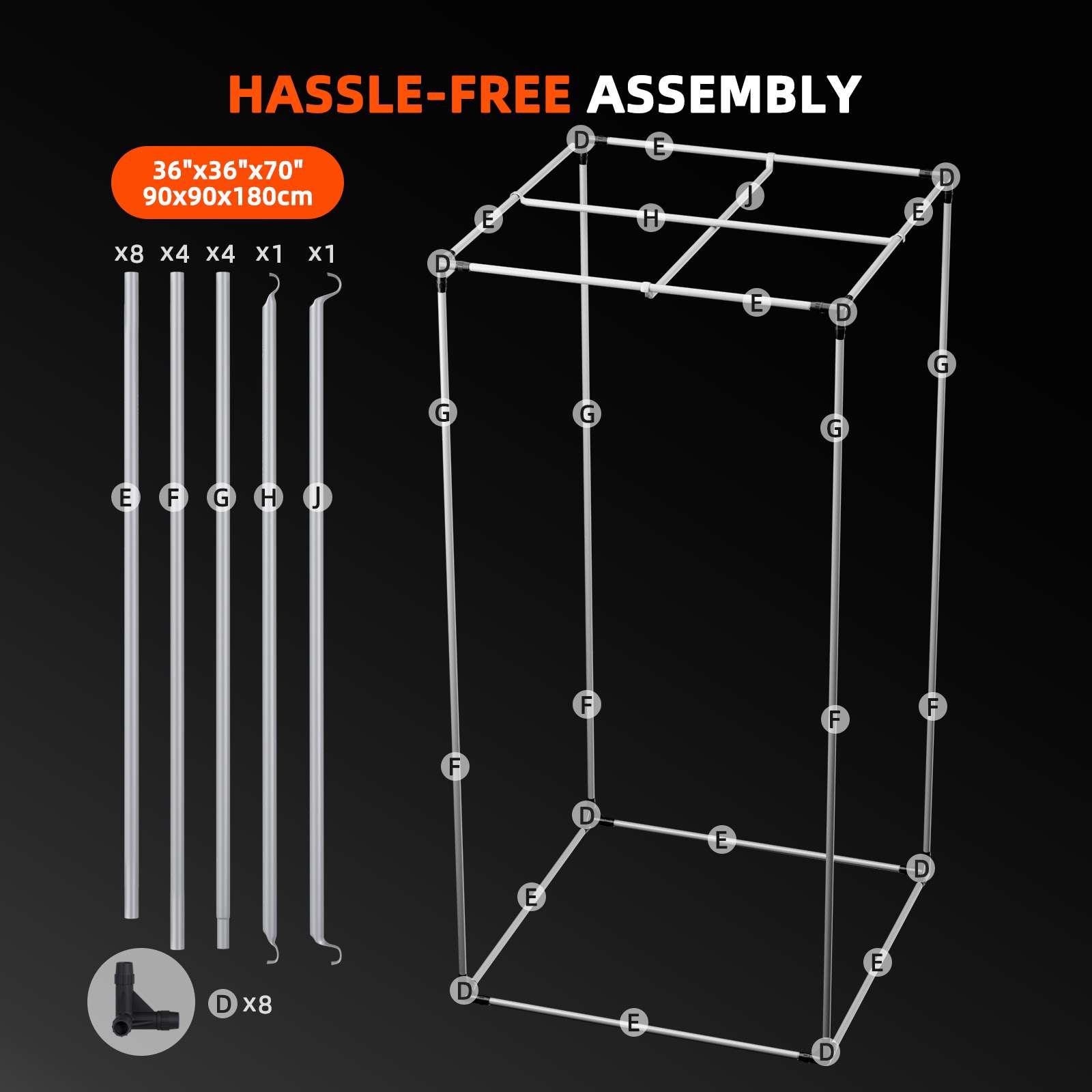 90X90X180cm SF2000 200W PRO evo Grow Kit – Spider farmer - immagine 2