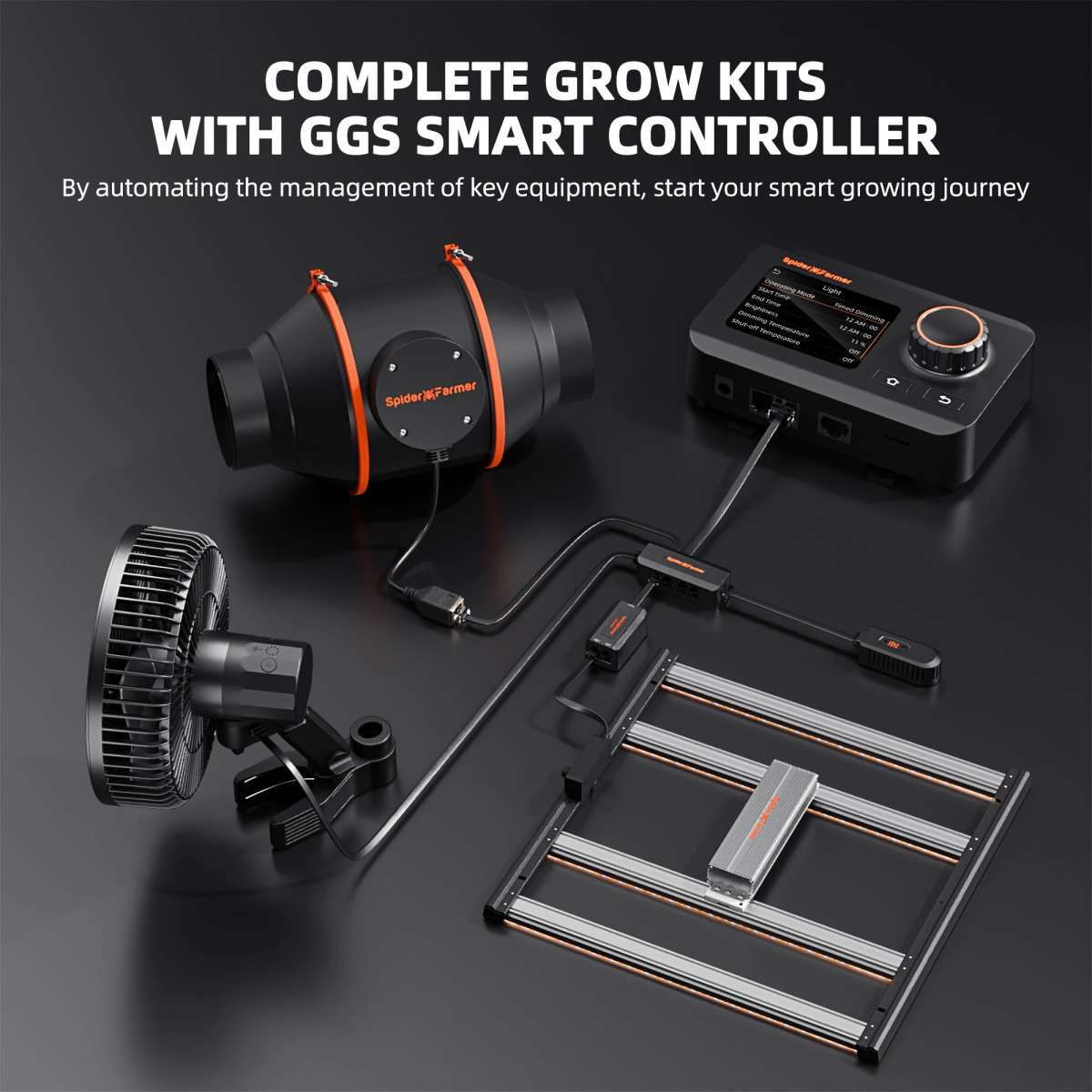 90x90x180cm G 3000 300W ( con controller smart) Grow Kit – Spider farmer - immagine 10