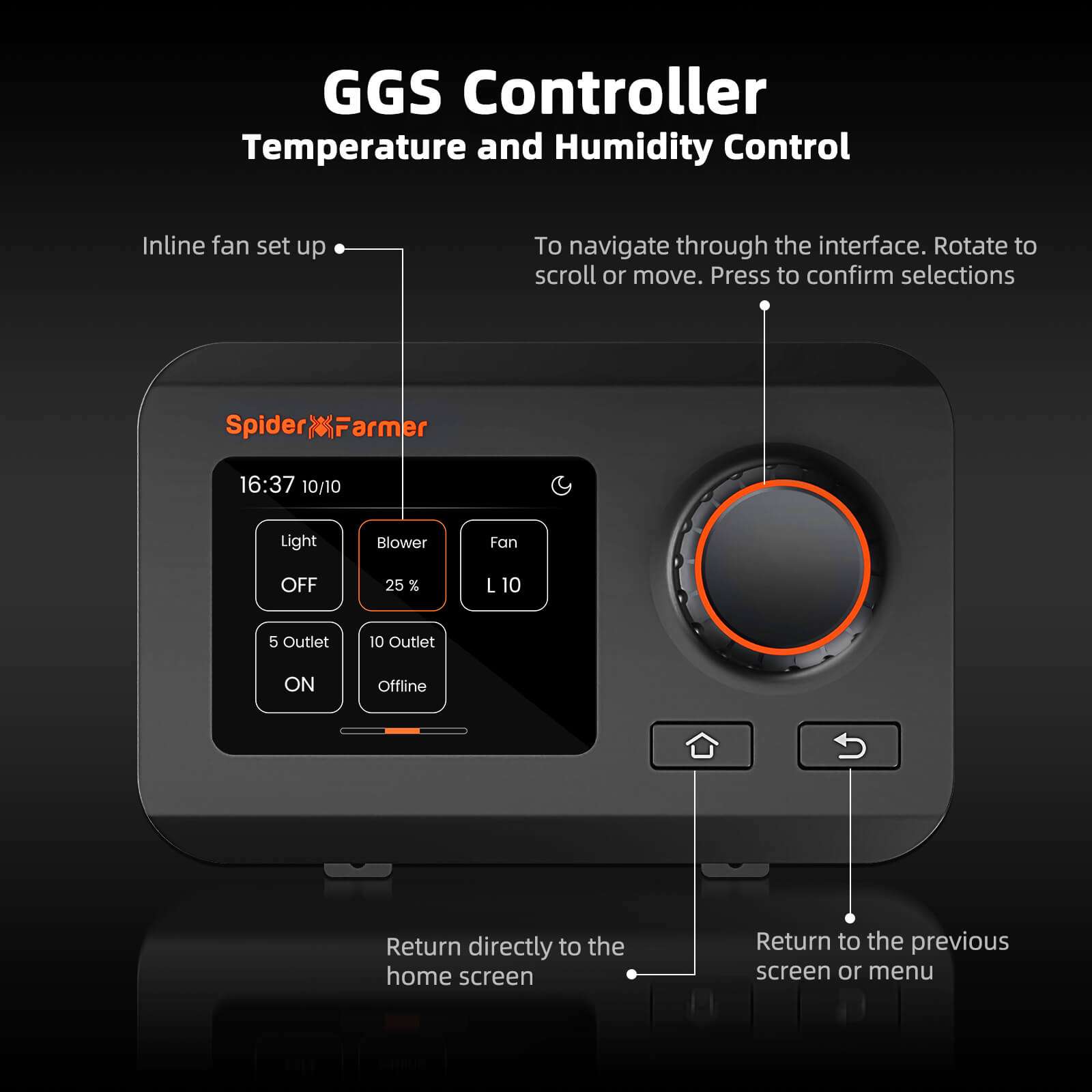150×150×200 cm G1000 1000W (con controller smart) Grow Kit - Spider farmer - immagine 2
