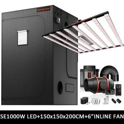 150×150×200 cm  SE1000 1000W (con controller smart) Grow Kit  - Spider farmer