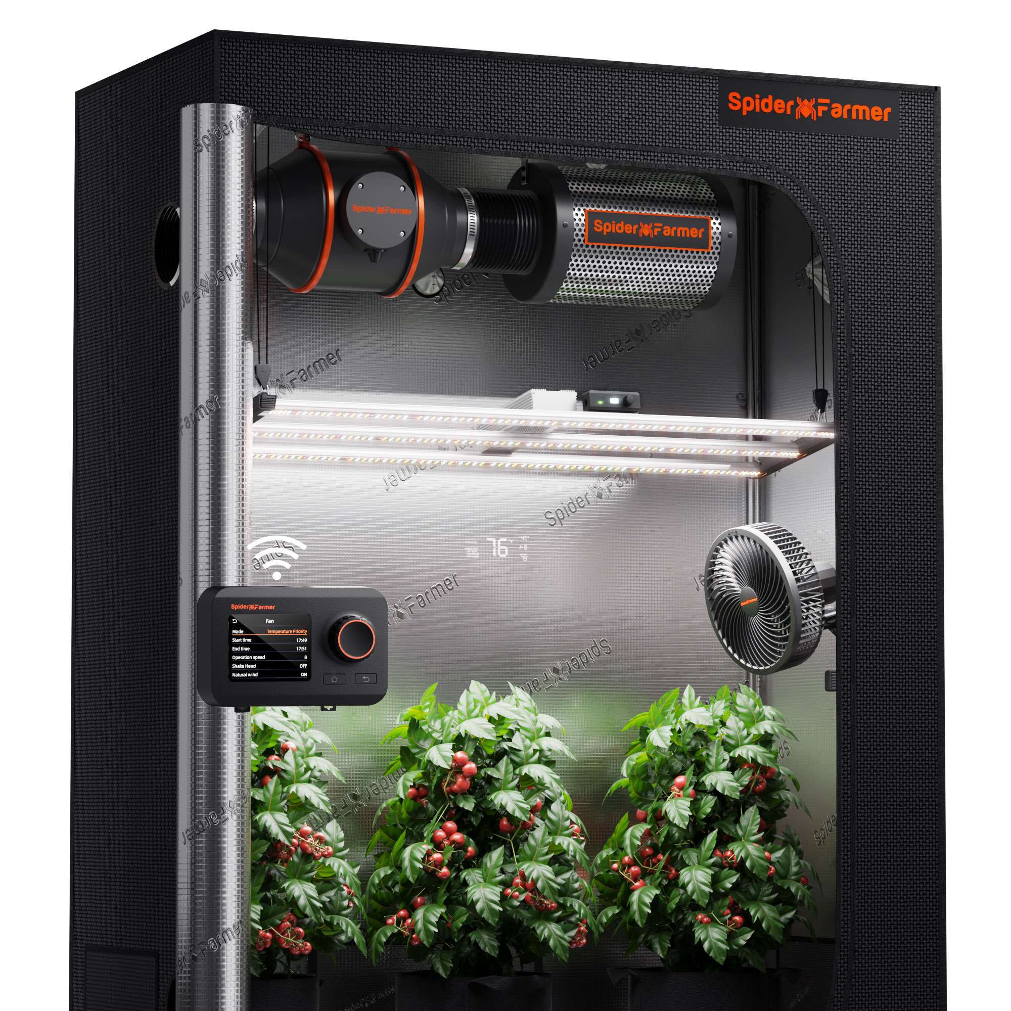 70x140x200cm SE4500 320W (con controller smart) Grow Kit - Spider farmer
