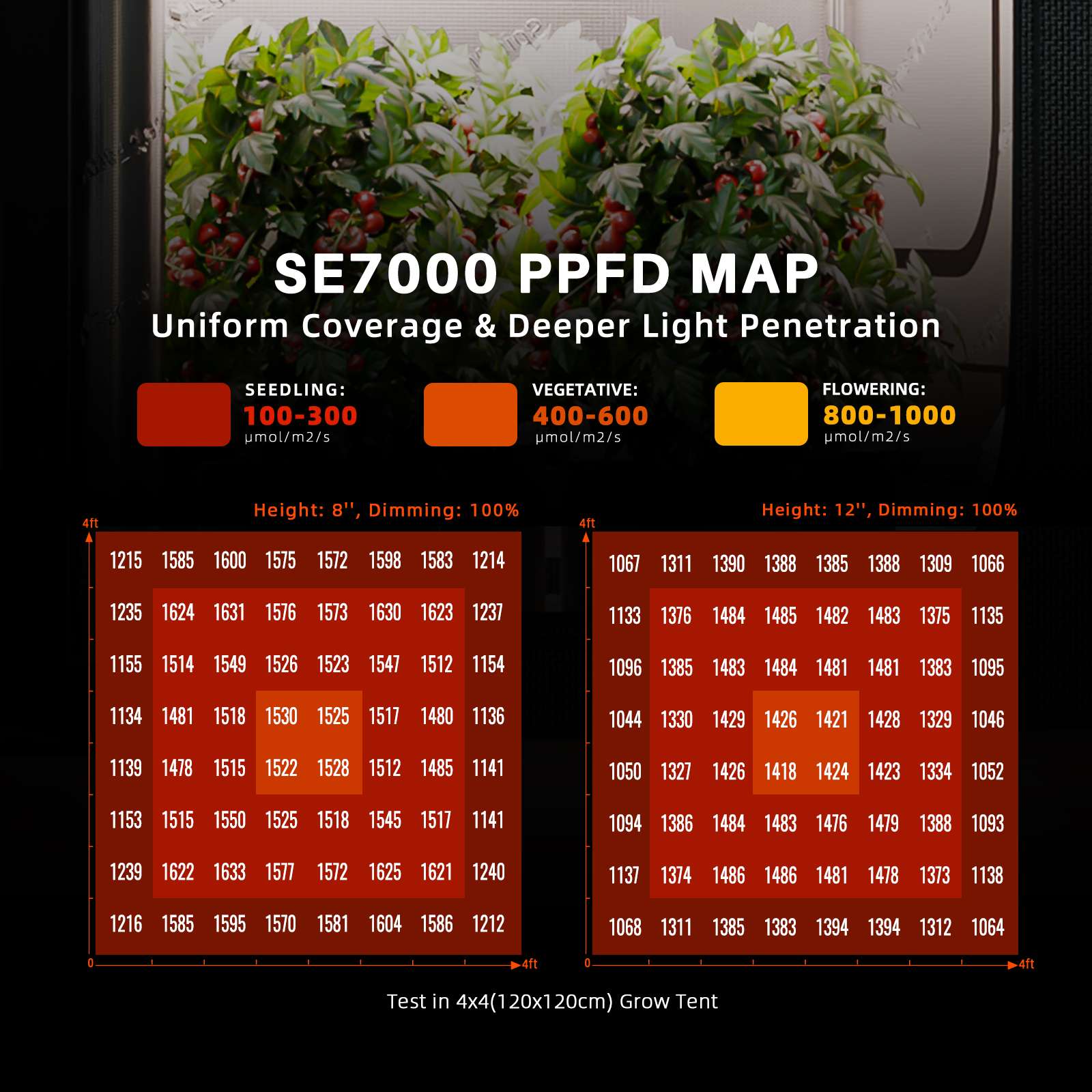 150×150×200 cm SE7000 730W (con controller smart) Grow Kit - Spider farmer - immagine 10