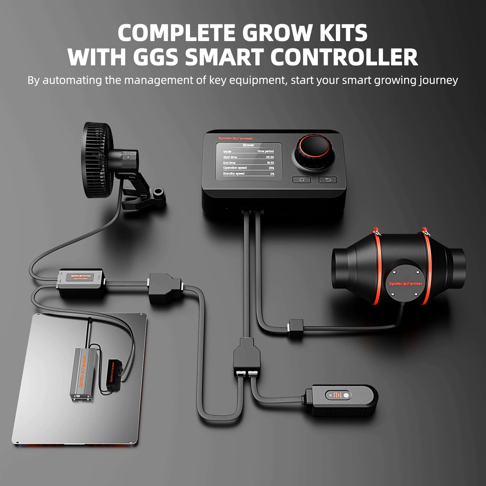 90X90X180cm SF2000 200W PRO evo Grow Kit – Spider farmer - immagine 8