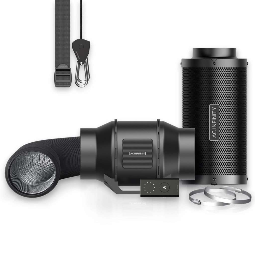 Kit aspirazione e filtrazione 150 mm con regolatore di velocità | AC Infinity