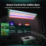 Mars Hydro iControl + iHub-4AC + ADlite UV 55 + IR 30 + Red55 + Blue55 Supplemental LED Grow Light Bars Combo - immagine 3