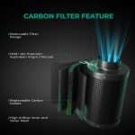 Mars Hydro 6″ (150mm) Refillable Inline Air Carbon Filter Odor Control - immagine 3