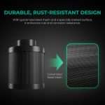 Mars Hydro 6″ (150mm) Refillable Inline Air Carbon Filter Odor Control - immagine 4