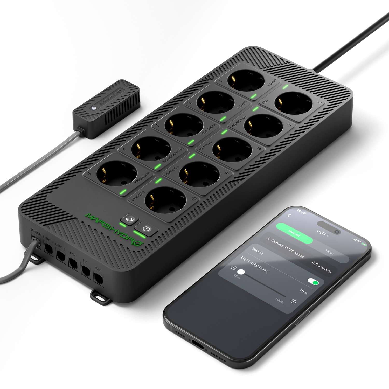 ihub-pro-2507-EU.jpg Mars Hydro MH-iHub-Pro – Smart 10-Outlet All-in-One Grow Room Hub - immagine 1
