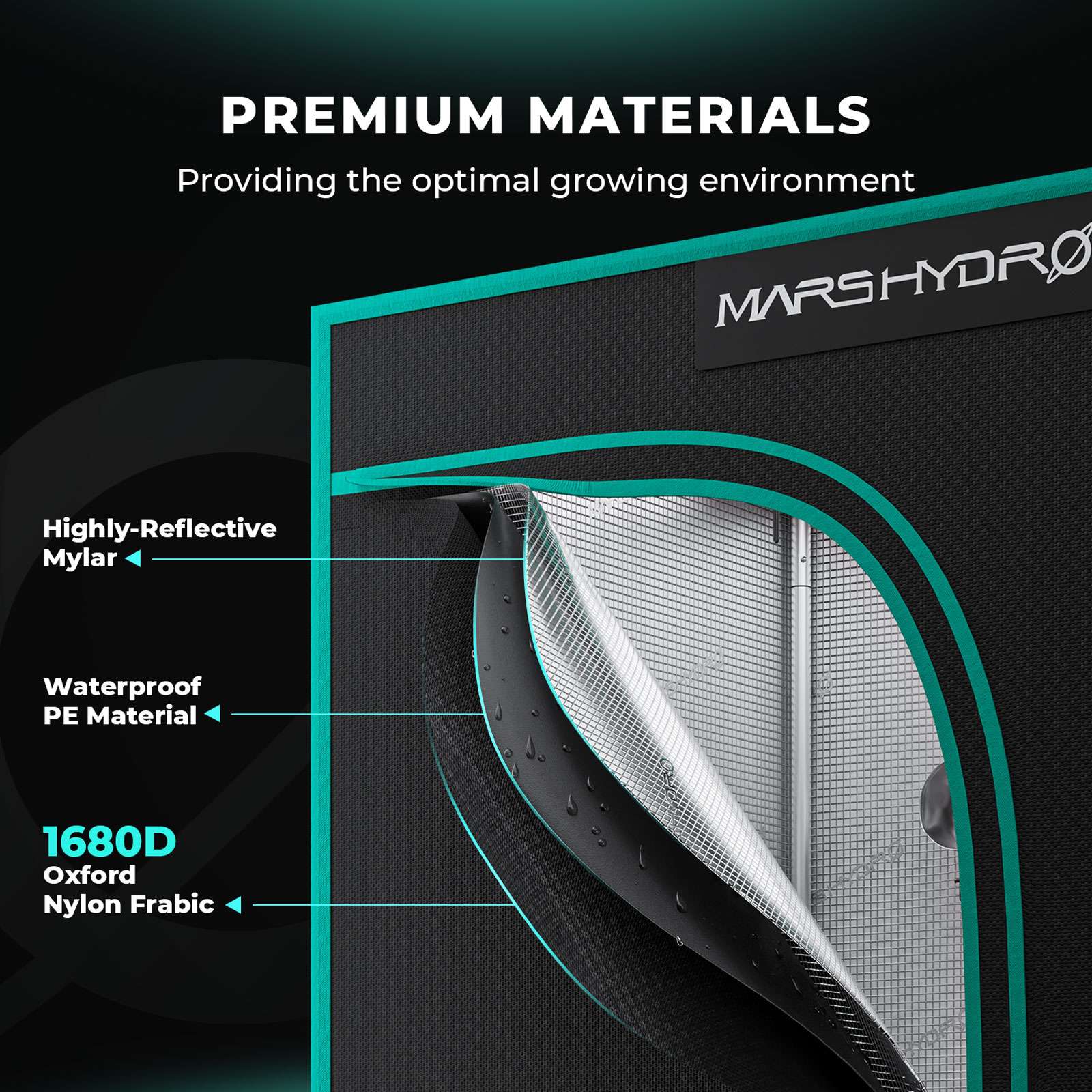 Mars Hydro MH-70X70X160 – 2.3'x2.3'x5.3'Grow Tent - immagine 2