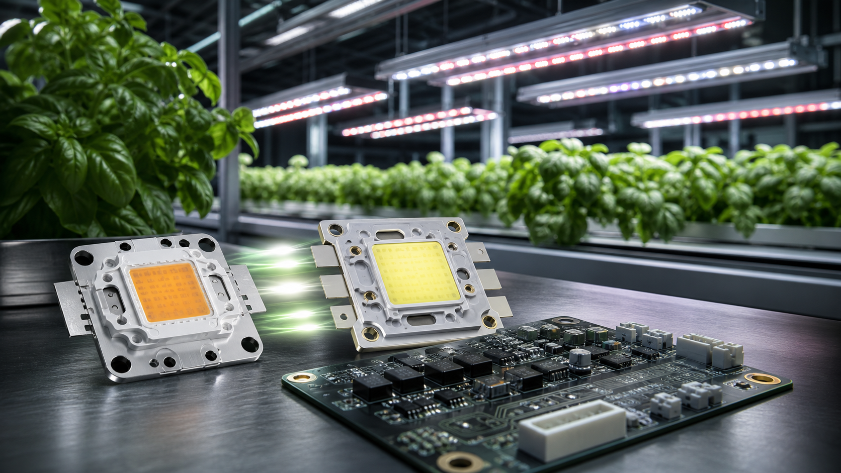 Chip LED per coltivazione indoor con lampade grow: passaggio da Samsung LM301H EVO a Bridgelux